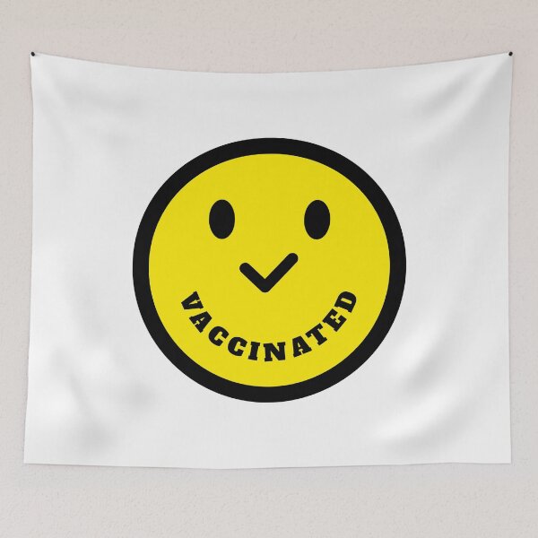 Item preview, Vaccinated Check Smiley Face designed and sold by molamode.