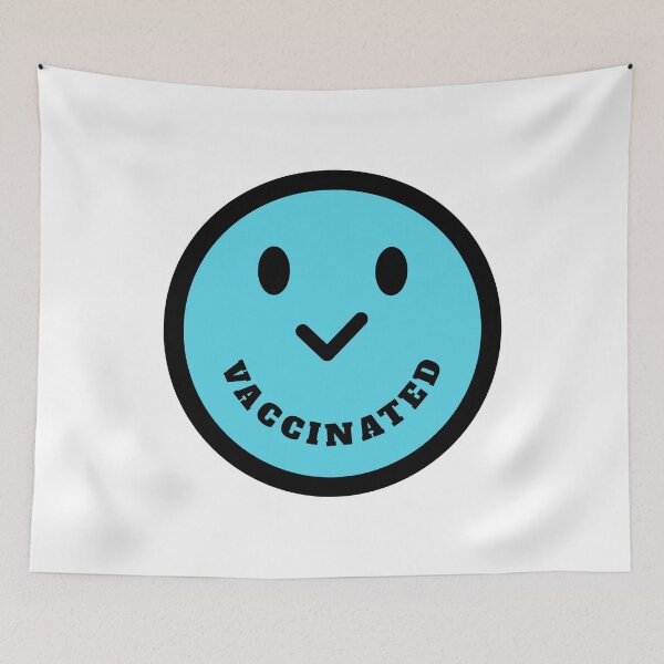 Item preview, Vaccinated Check Smiley Face designed and sold by molamode.