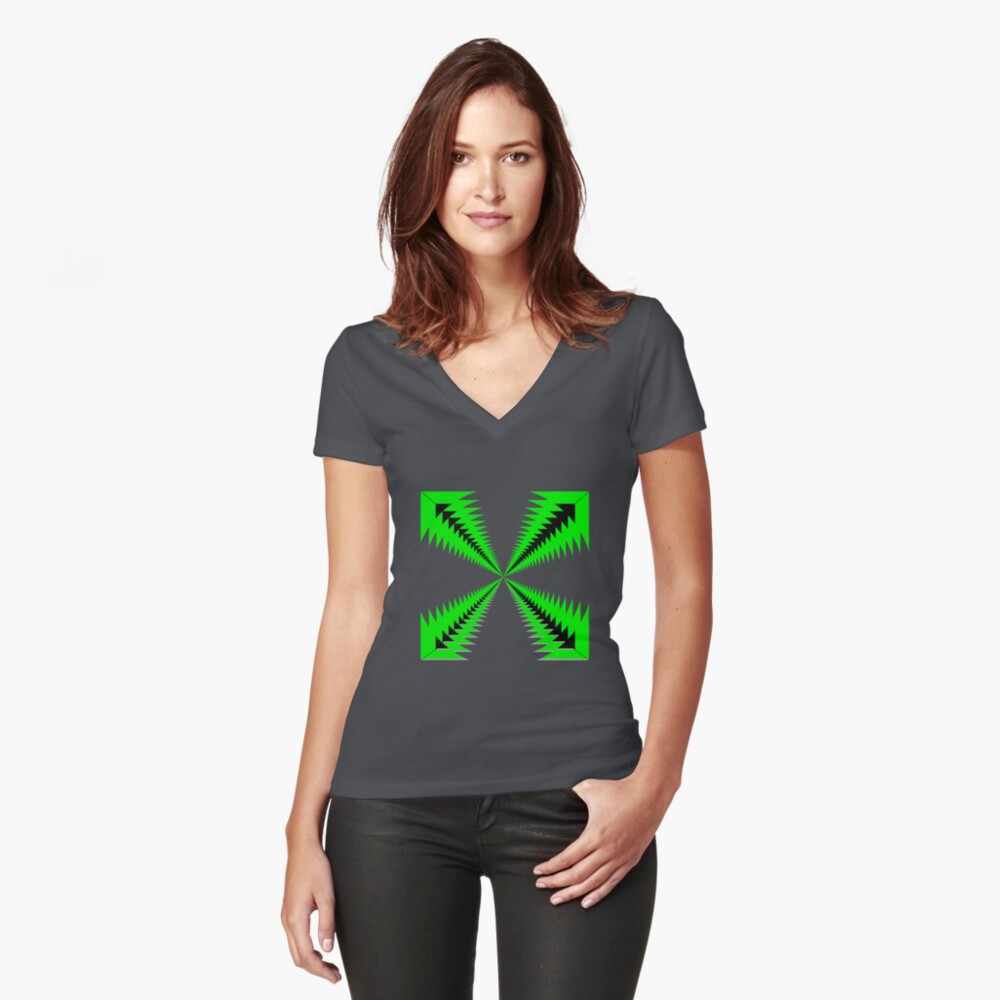 Item preview, Fitted V-Neck T-Shirt designed and sold by roggcar.