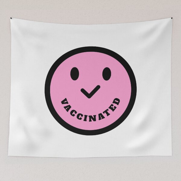 Item preview, Vaccinated Check Smiley Face designed and sold by molamode.