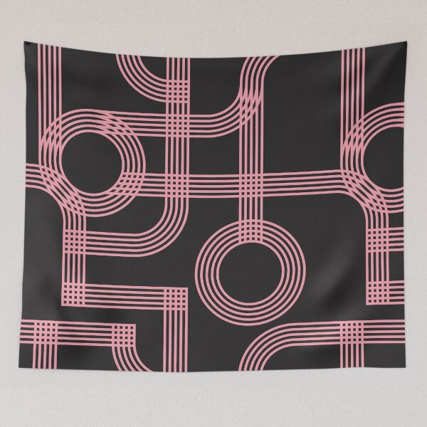 Item preview, Art Deco Linear Design - pink designed and sold by JRP Design.