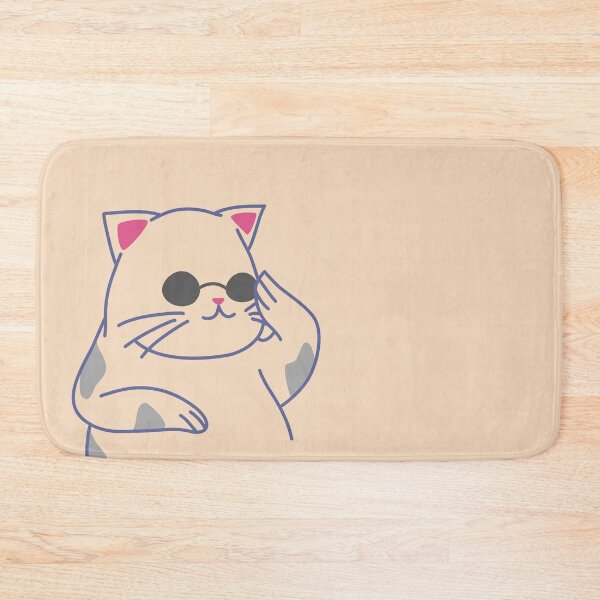 Item preview, cute cat with red nose designed and sold by Pink-angel2030.