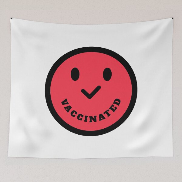 Item preview, Vaccinated Check Smiley Face designed and sold by molamode.