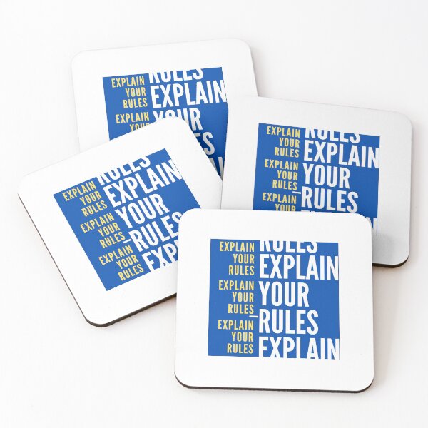 Item preview, Explain your rules (blue) designed and sold by unclejab.