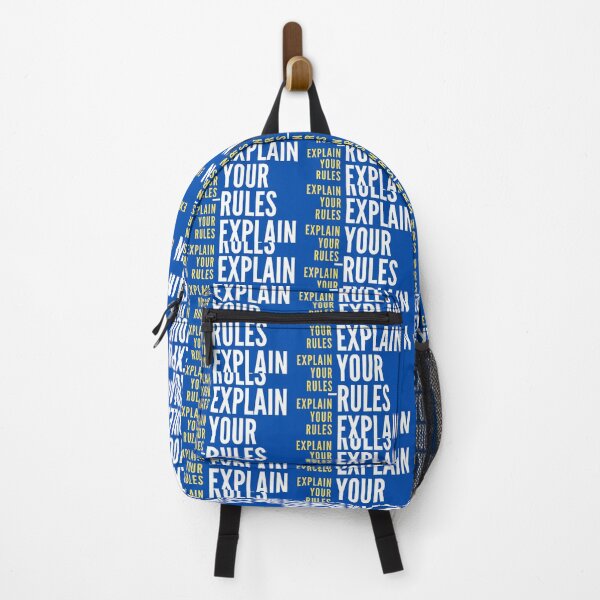 Item preview, Explain your rules (blue) designed and sold by unclejab.