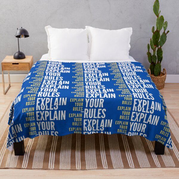 Item preview, Explain your rules (blue) designed and sold by unclejab.