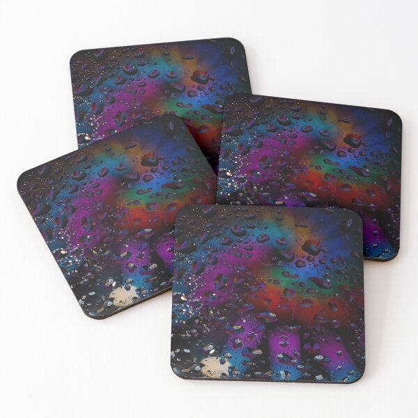 Item preview, neon rainbow light water droplet spiral  designed and sold by JLPhotographer.