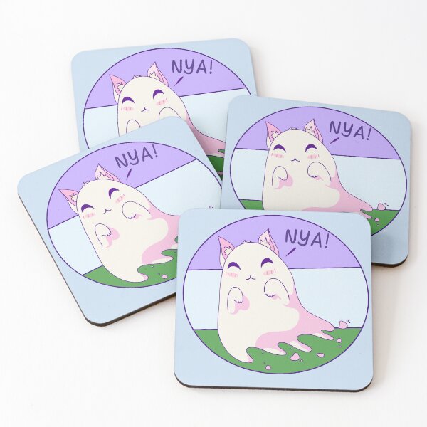 Item preview, Genderqueer Ghost Kitty  designed and sold by ForTheFrogWar.