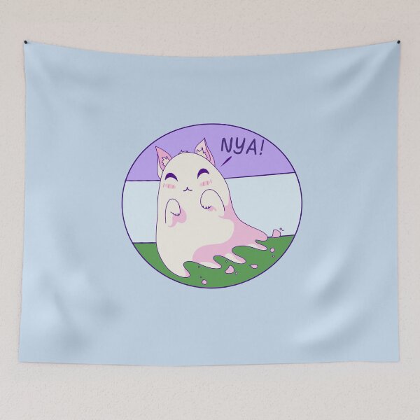 Item preview, Genderqueer Ghost Kitty  designed and sold by ForTheFrogWar.