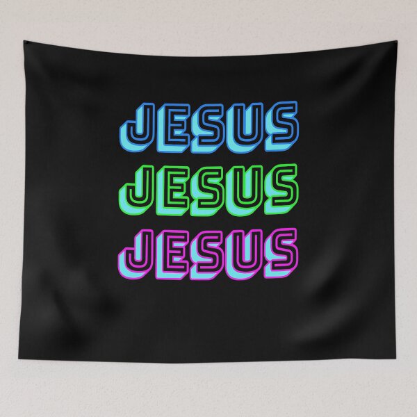Item preview, Funny Jesus Christ Christian Religious Humor Retro Hipster Font  designed and sold by Essetino.