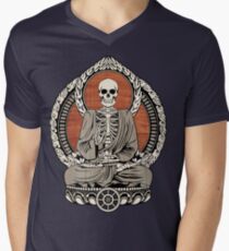 Skeleton Buddha Men's V-Neck T-Shirt