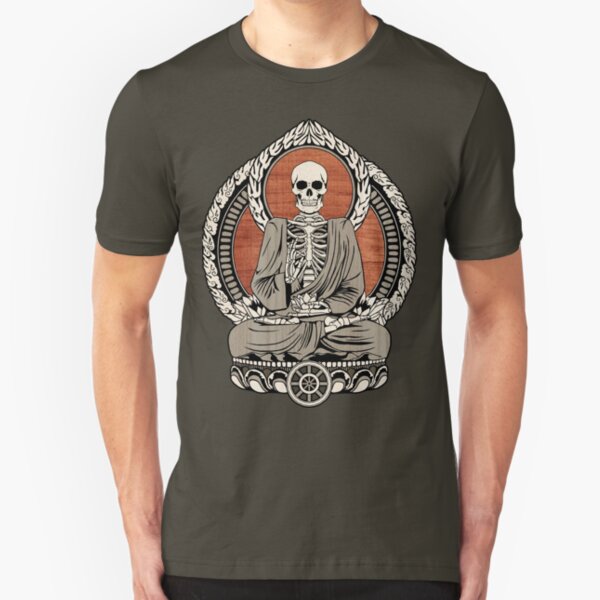 Skeleton Buddha Slim Fit T-Shirt