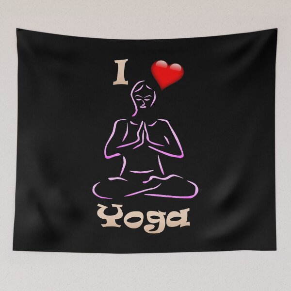 Item preview, 'I Heart Yoga' Lotus Pose designed and sold by Michael Pilinski.