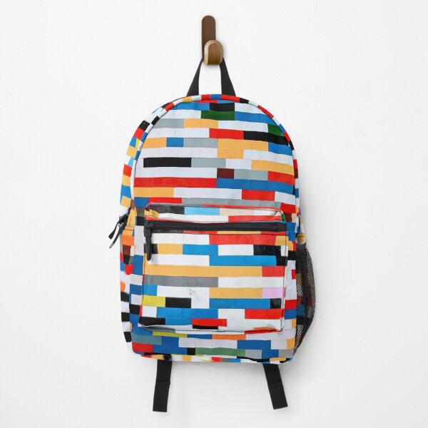 Item preview, Blue, red, white, black, tiles patchwork. designed and sold by angelisart.