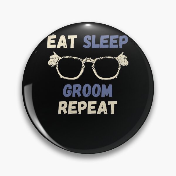 Item preview, Eat Sleep Groom Repeat designed and sold by Labradoodlesetc.