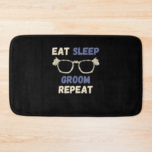 Item preview, Eat Sleep Groom Repeat designed and sold by Labradoodlesetc.