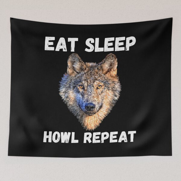Item preview, Eat Sleep Howl Repeat designed and sold by Labradoodlesetc.