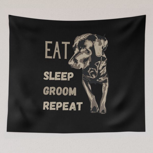 Item preview, Eat Sleep Groom Repeat designed and sold by Labradoodlesetc.