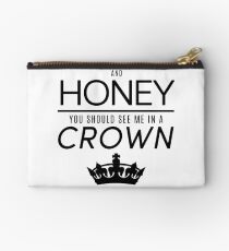 Moriarty 'Crown' Quote - Black Studio Pouch