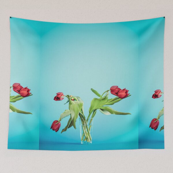 Item preview, Wilted tulip flowers in the glass designed and sold by Lukasz Szczepanski.