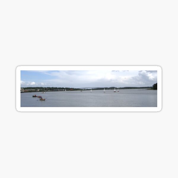 Waterworks on the River Foyle, Derry, Ireland Sticker