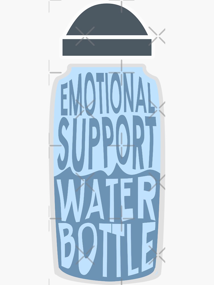 Emotional Support Coffee Mug Sticker for Thermos - Cute Coffee