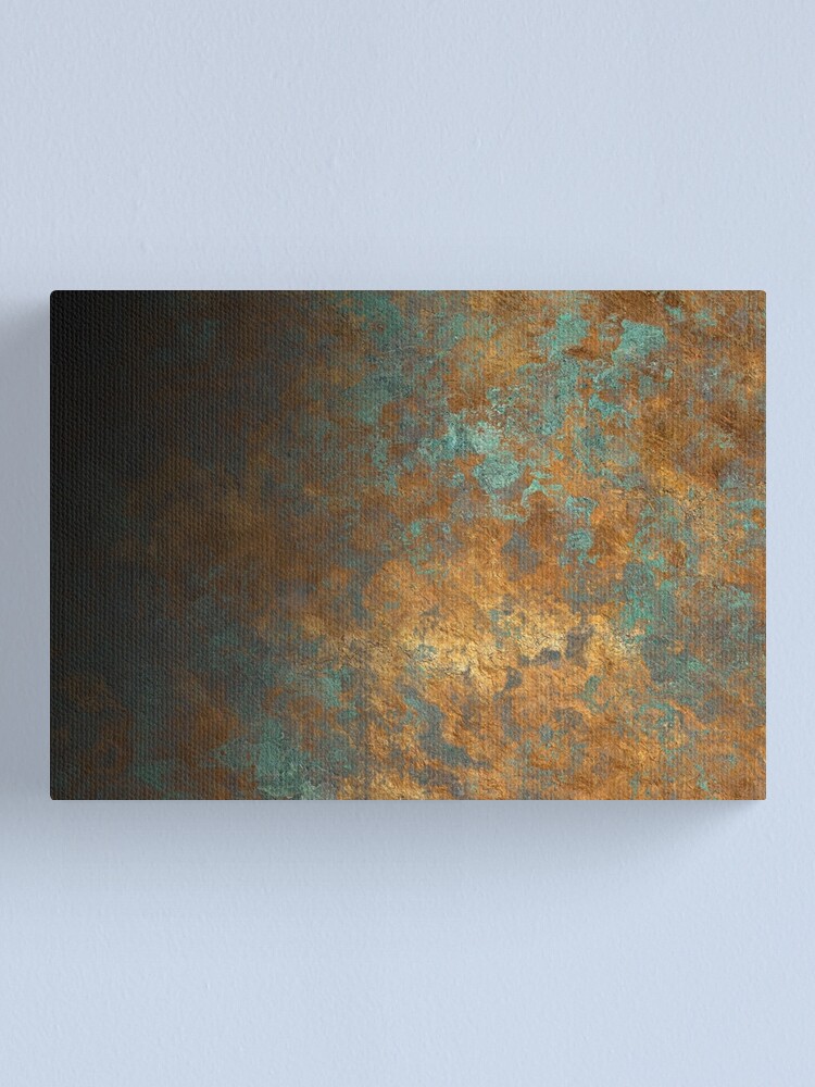 Canvas Print Large Oxidized Copper Wall Art Rusty Texture Patten