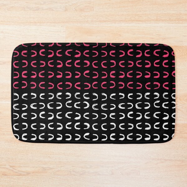 Item preview, Pink White on Black Pattern designed and sold by badlydrawnbabe.
