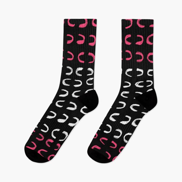 Item preview, Pink White on Black Pattern designed and sold by badlydrawnbabe.