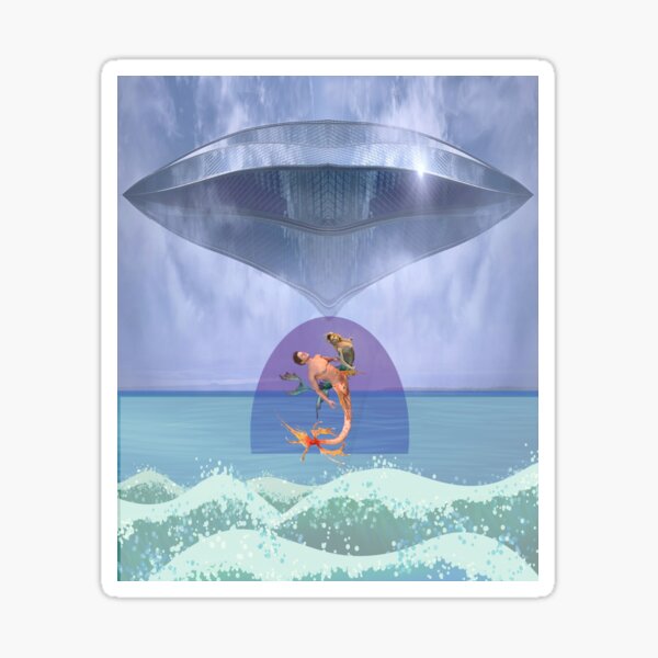 Item preview, Where Have All The Mermaids Gone - UFO Alien Abduction Spacecraft designed and sold by KeysTreasures.