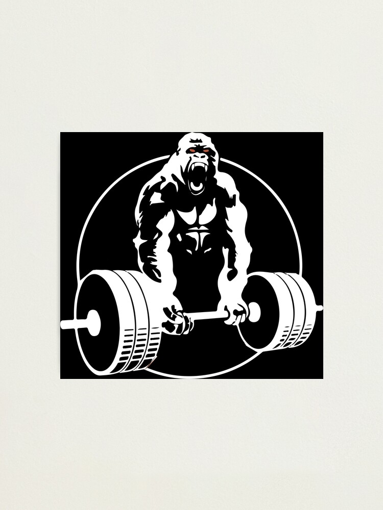 Gorilla Gym Wall Decal Lifting Gorilla Fitness Motivation Muscle