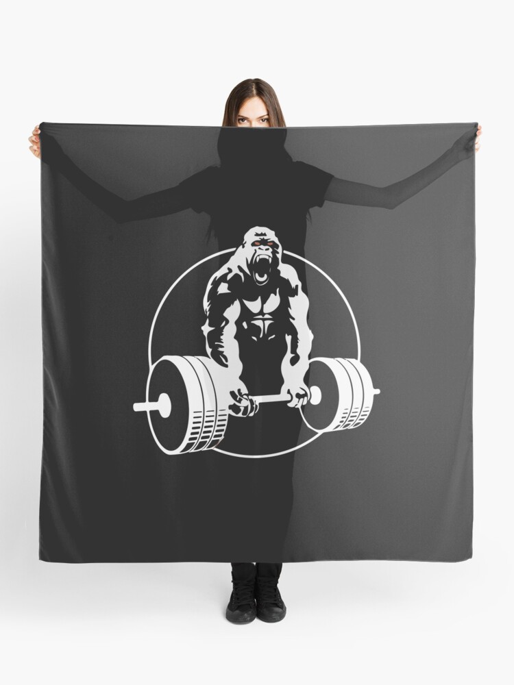 Strong ape gorilla gym workout bodybuilding fitness sport  Canvas