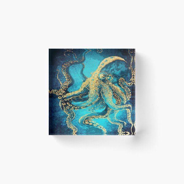 Item preview, Octopus - Golden Octopus - Colorful Metallic Design designed and sold by JackMoreh.