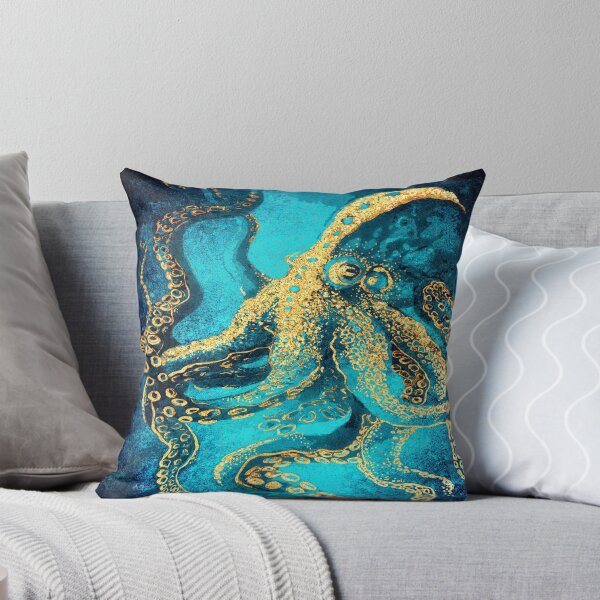 Item preview, Octopus - Golden Octopus - Colorful Metallic Design designed and sold by JackMoreh.