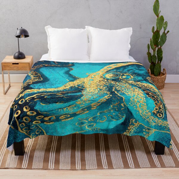 Item preview, Octopus - Golden Octopus - Colorful Metallic Design designed and sold by JackMoreh.