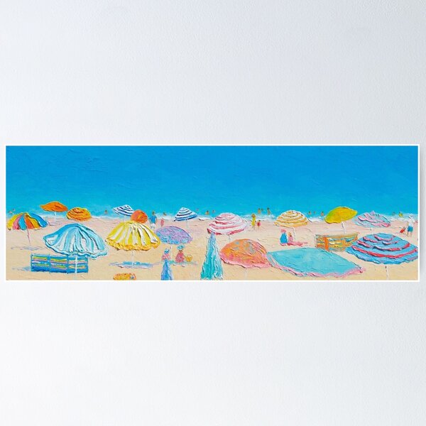 Item preview, A panorama of beach umbrellas designed and sold by MatsonArtDesign.