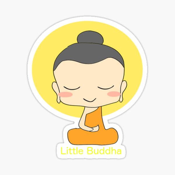 Be Happy Little Buddha - cute buddha good vibes and positivity  Art Board  Print for Sale by wwgkqhvasg93