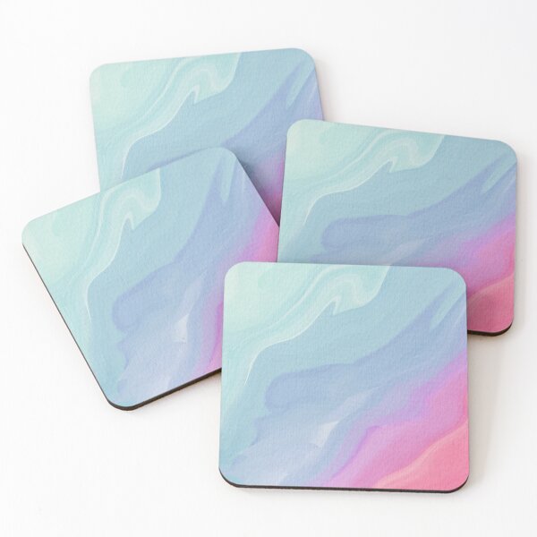 Item preview, Blue, purple, magenta diagonal watercolor uneven stripes designed and sold by YitingZarts.
