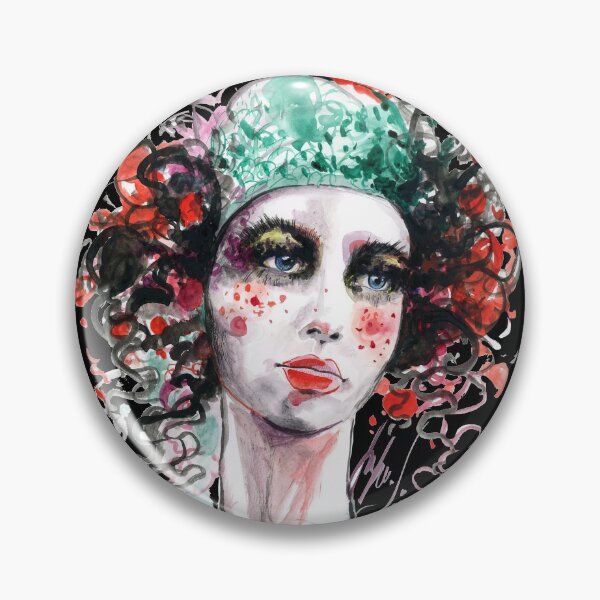 Item preview, Sabrine watercolor fashion illustration designed and sold by Susanne Margarete Lutz.