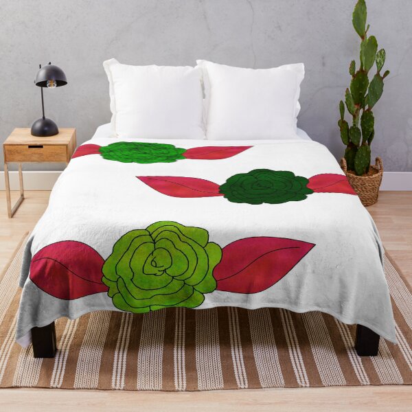 Item preview, Green Roses with Pink Leaves designed and sold by rainestore.