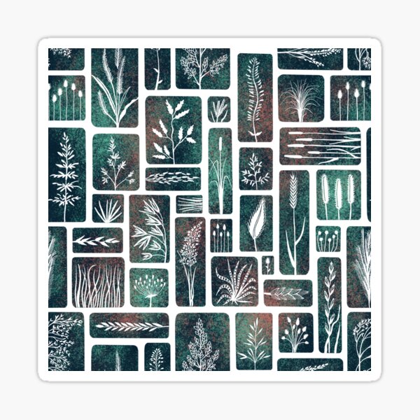Wild grasses Sticker