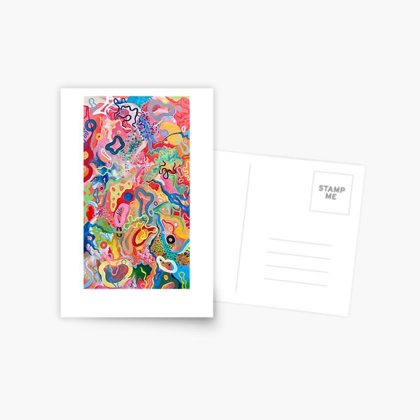 Untitled Acrylic Painting 0321 Postcard