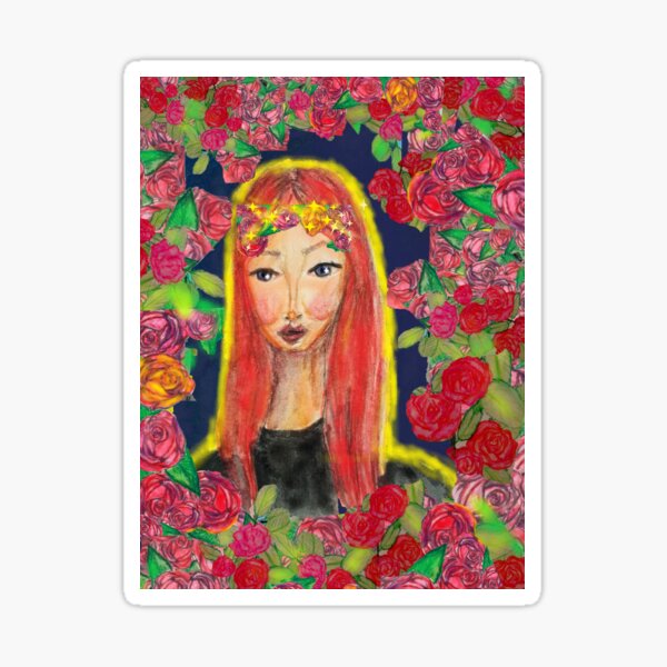 DARK FLORAL PRINCESS Sticker