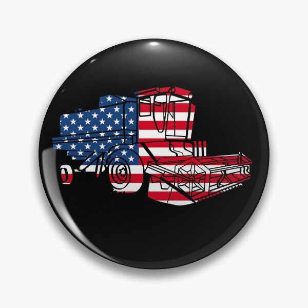 Item preview, Farming County American Flag 4th Of July Combine Farm Tractor designed and sold by Ginger217.