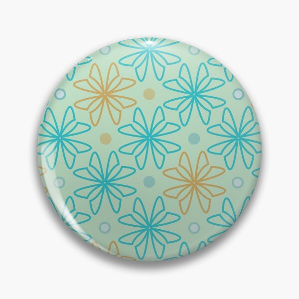 Item preview, Geometric flowers soft colors designed and sold by Meg M Studio.