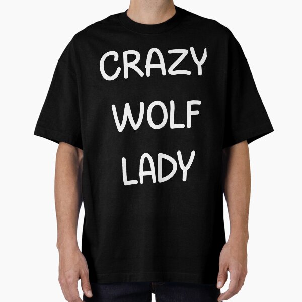 Artikel-Vorschau von verrückter Wolf Dame-Wolf Liebhaber Geschenk-Wolf Liebhaber Zitat, designt und verkauft von khalidelk.