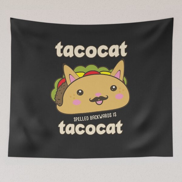 Artikelvorschau, TACOCAT rückwärts geschrieben ist TACOCAT | Lustige süße Kawaii Taco Cat entworfen und verkauft von Rabbitti.