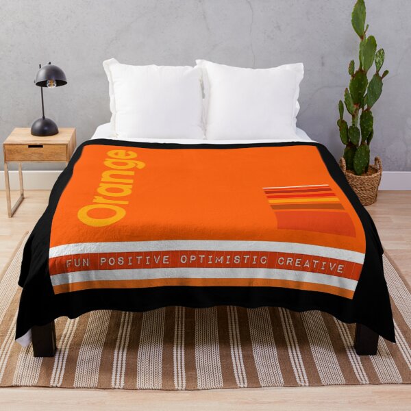 Item preview, Definition of Orange colour. Fun, positive, optimistic, creative. Solid Color Palette  - Caroline Laursen Original designed and sold by Caroline Laursen.