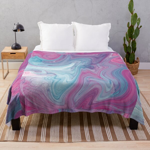 Artikelvorschau, Blau und Magenta wispy Marmor wirbeln entworfen und verkauft von YitingZarts.