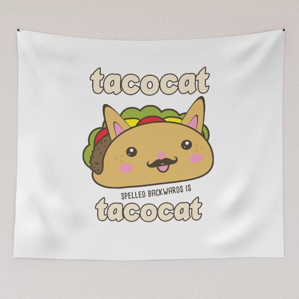 Item preview, Copy of TACOCAT spelled backwards is TACOCAT | Funny Cute Kawaii Taco Cat designed and sold by Rabbitti.